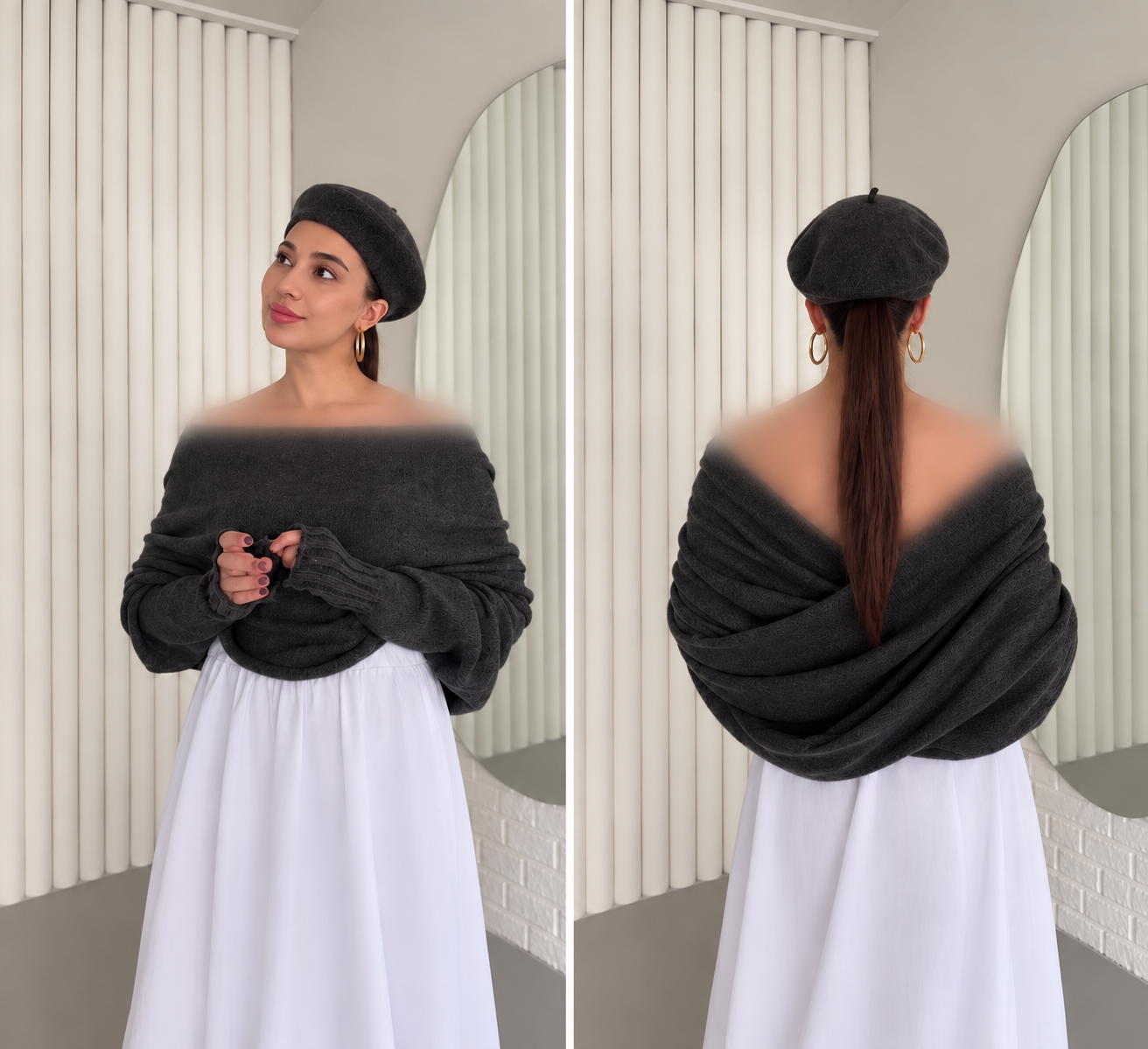 بلوز بافت زنانه ترک - تصویر 2